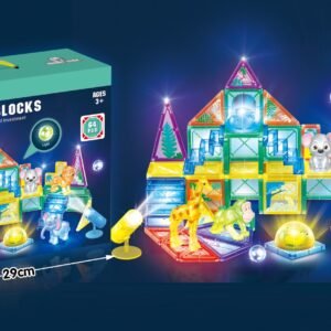 Magnetic Tiles with lights 64pcs